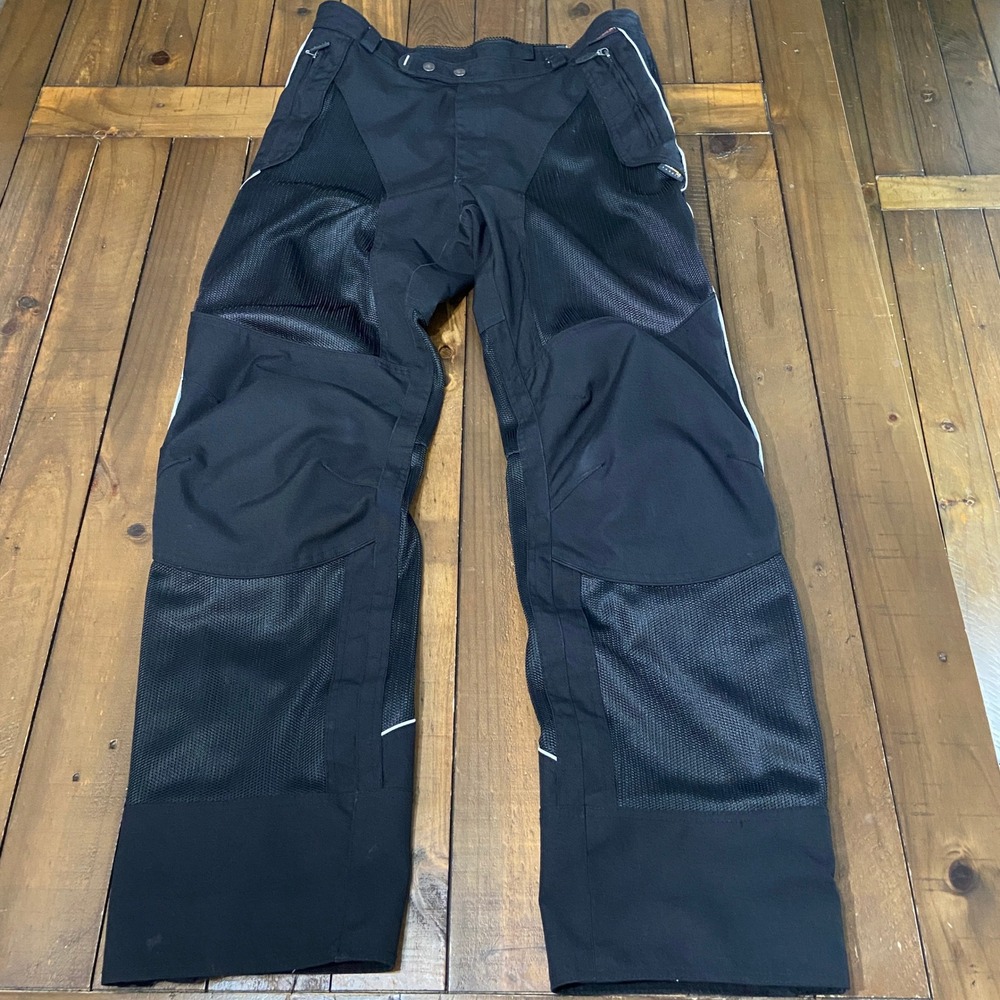 Olympia Moto Sports Airglide Mesh Motorcycle Overpants Black Womens 12 Armor